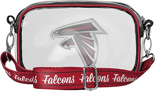 Vista 24 de FOCO NFL Womens NFL Team Logo Stripe Clear Crossbody Bag