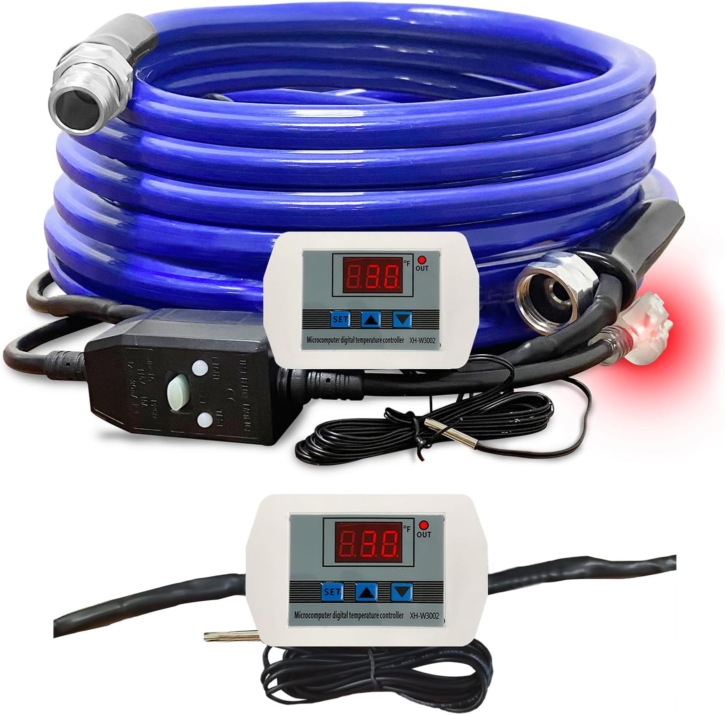 Cupohus Heated Water Hose for RV 50FT Drinking 5.0 Upgrade with Digital