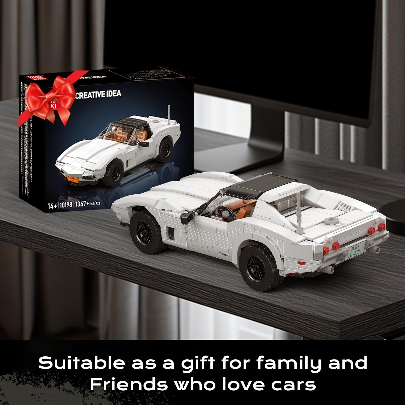 Mould King 10198 C3 Set di costruzione di auto sportive classiche - Kit di modelli di ingegneria meccanica avanzata, progetto MOC automobilistico retrò per collezionisti adulti e sofisticata