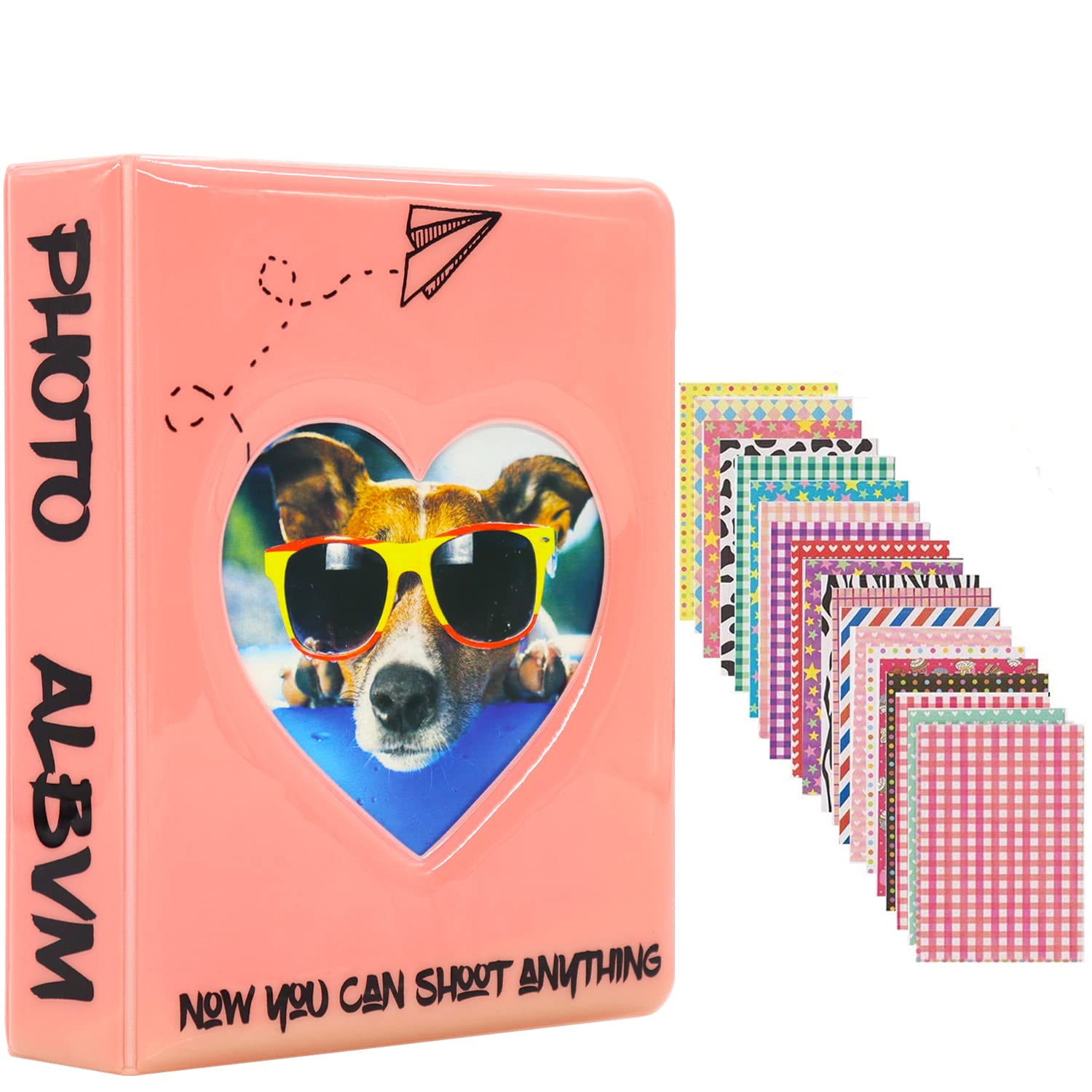 BigTrend 64 Pockets Mini Photo Album for Fujifilm Instax Mini 7s 8 8+ 9 11 25 26 50s 70 90 Instant Camera & Name Card