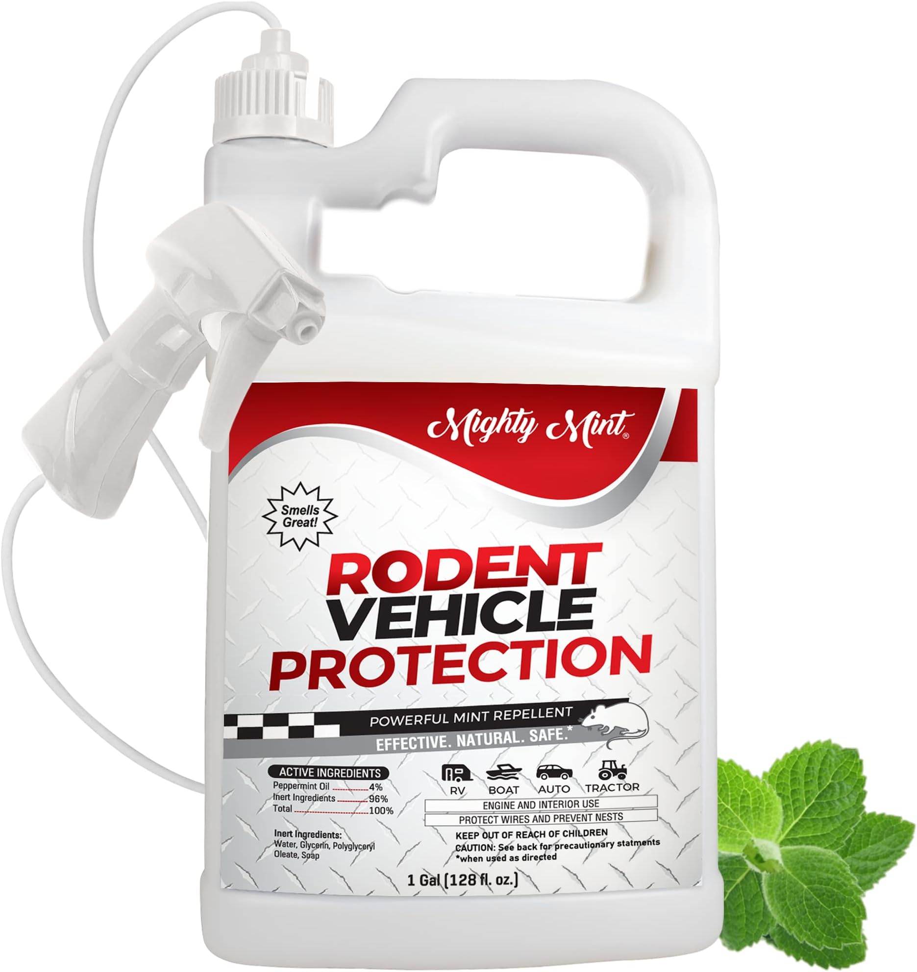Mighty Mint Gallon Insect And Pest Control Peppermint Oil at Roy