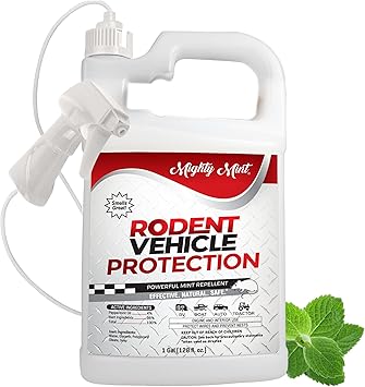 Mighty Mint Gallon 128 oz Rodent Repellent Spray for Vehicle Engines and Interiors - Cars, Trucks, RVs, Boats