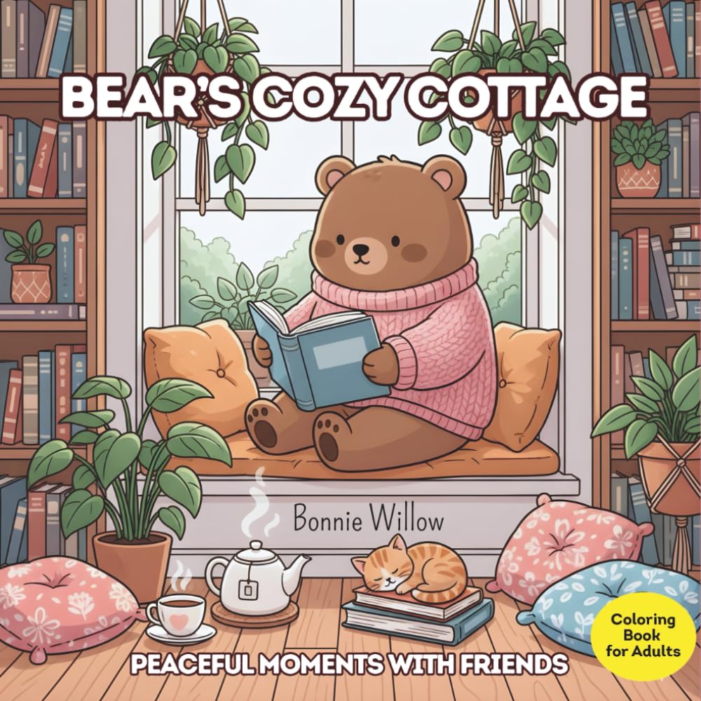 Bear’s cozy cottage: peaceful moment with friends