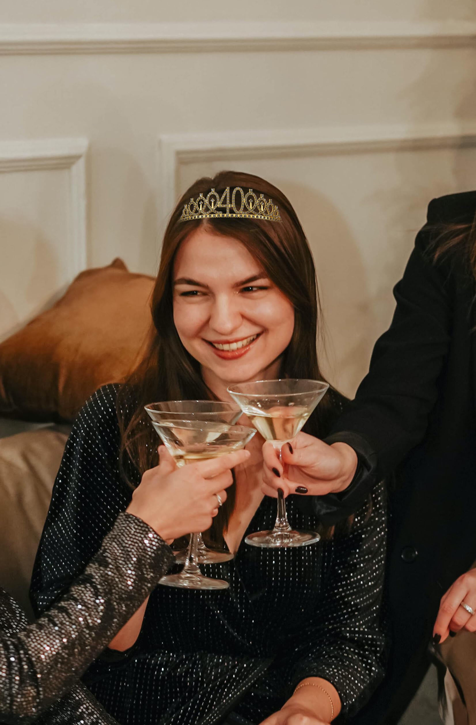 Roségoldene 40. Geburtstag Dekoration – Tiara, Schärpe, Ballon & Kerzen Für Eine Perfekte Frauen-Party