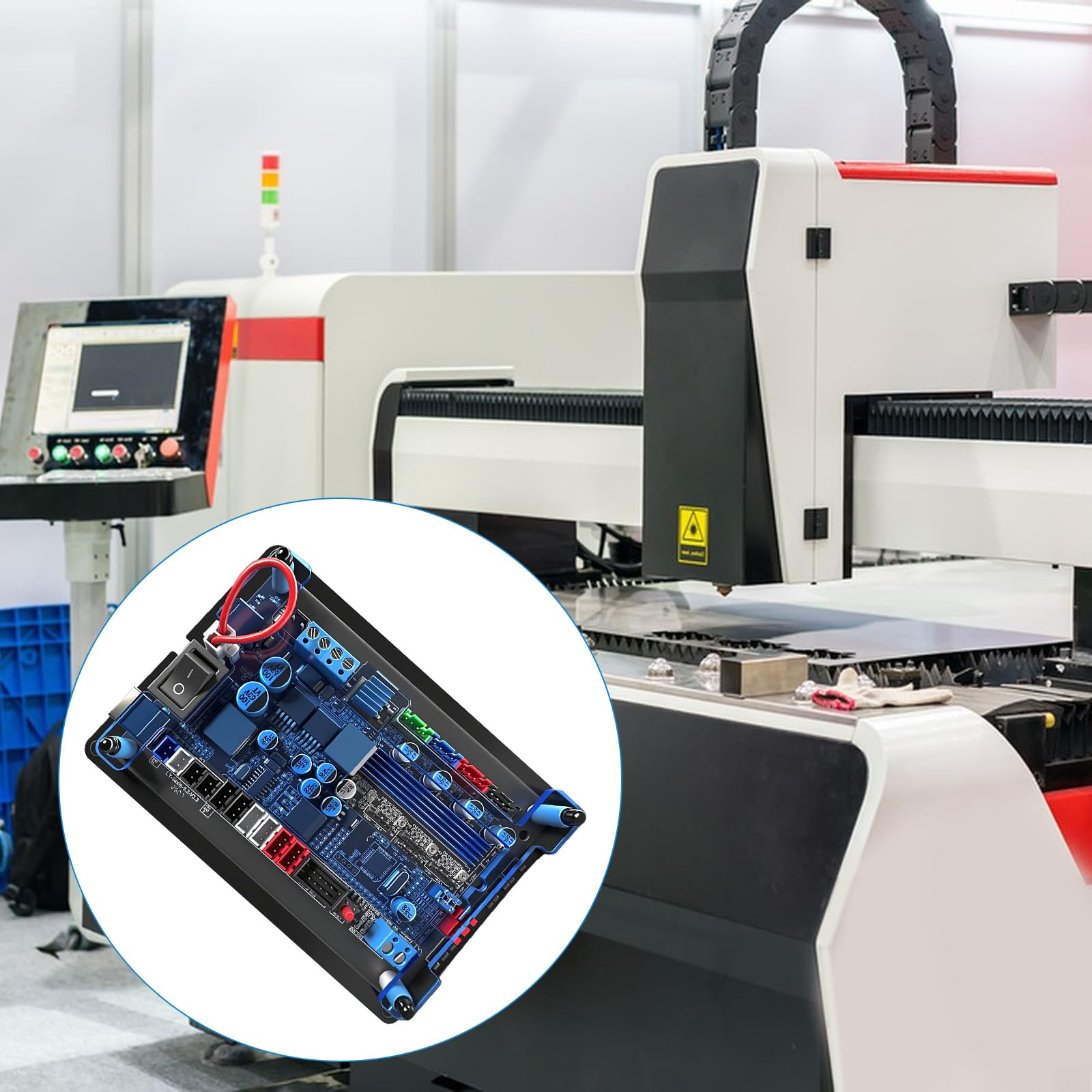 GRBL Controller Steuerplatine, Neue GRBL 4Achsen Schrittmotor Controller Steuerplatine, mit Offline/300/500W Spindel USB Treiberplatine, für CNC Lasergravierer