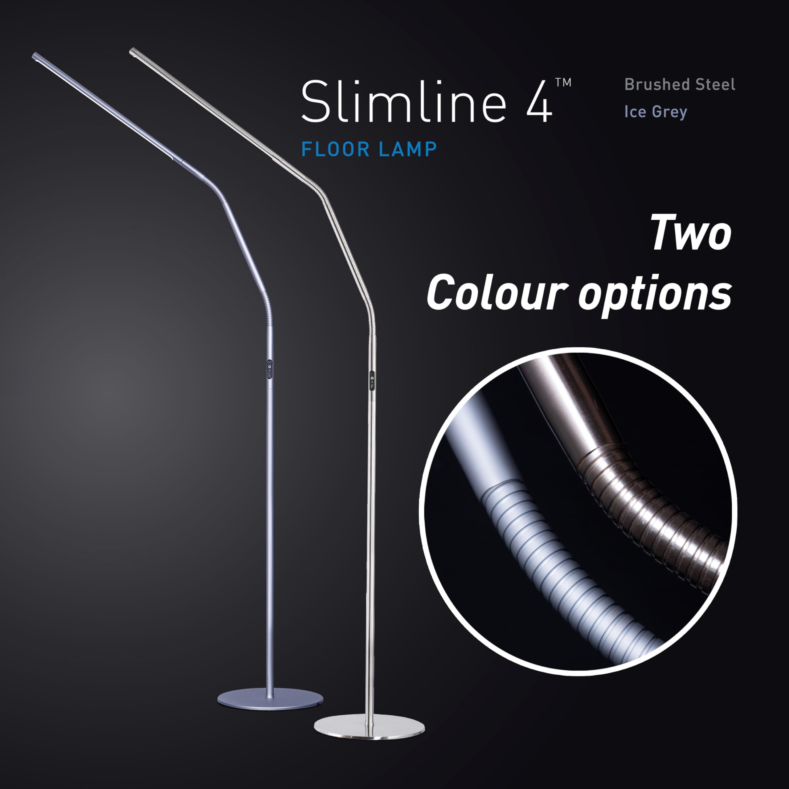 Amazon.com: Daylight Slimline 4 LED Floor Lamp - 6,000K, 3,200 Lux