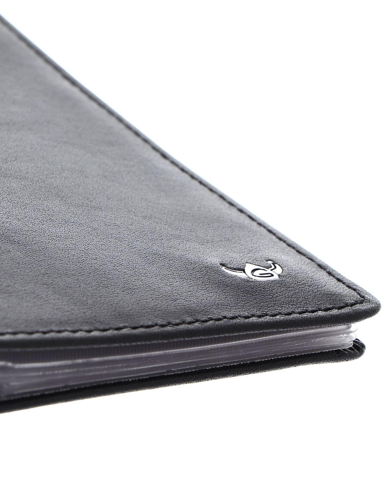 Golden Head Cuero Estuche de identificación Colorado RFID Protect Ausweishülle 4408 Schwarz Negro