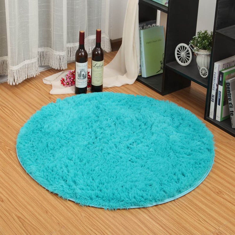 Eleoption Round Soft Shaggy Microfiber Area Rug