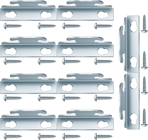 Soportes de barra de cortina, accesorios de ganchos de cortina, 5 juegos de accesorios para barra de cortina individual, soportes de pared, ganchos
