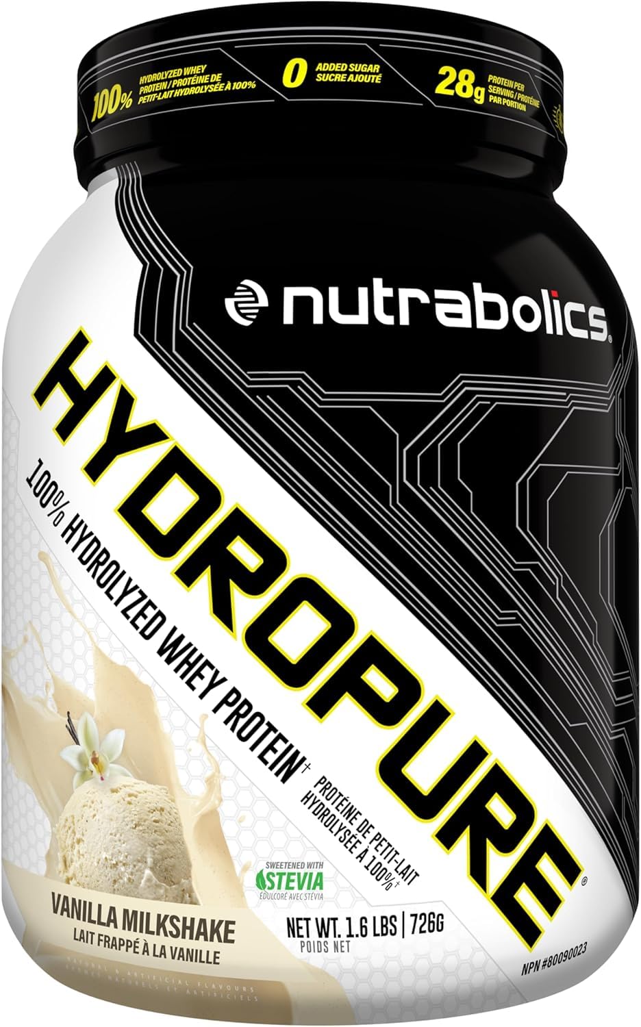 Nutrabolics Hydropure Whey Protein Powder | 100% Hydrolyzed Whey Protein | 28g Protein, Fast Absorbing Protein, Low Fat, Low Carbs | 4.5LB (Vanilla Milkshake) — Amazon image 8