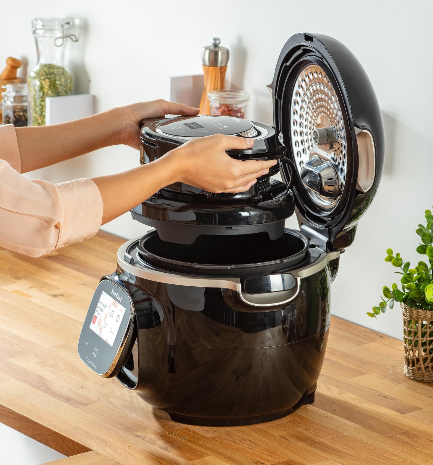 Tefal Cook4me Touch Multicooker and Air Fryer, 6 Litre Capacity