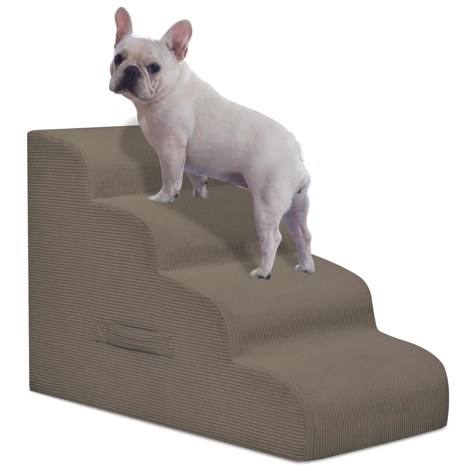 Photo 1 of Mesa Lemon 4 Step Dog Stairs Pet Ramp for High Beds, Sofas and Cars