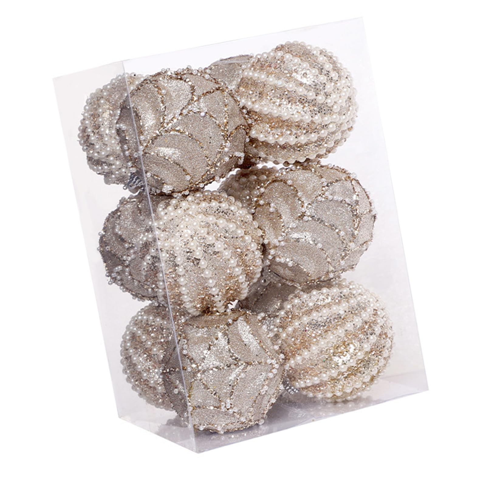 Buxuaaaa Of 12 Baubles for Holidays Celebration Shatterproof Christmas Tree Pendants Shimmering Hanging Baubles Accessories Christmas Tree Accessories