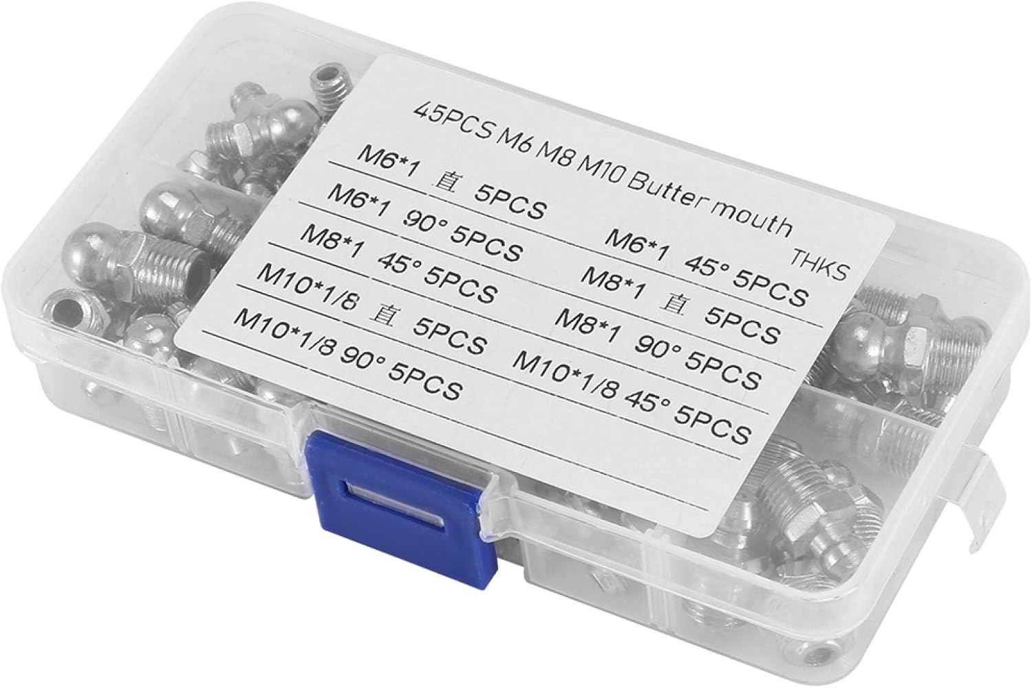 Sanpyl Grease Nipple Kits, High Hardness Grease Nipple, for Mechanical