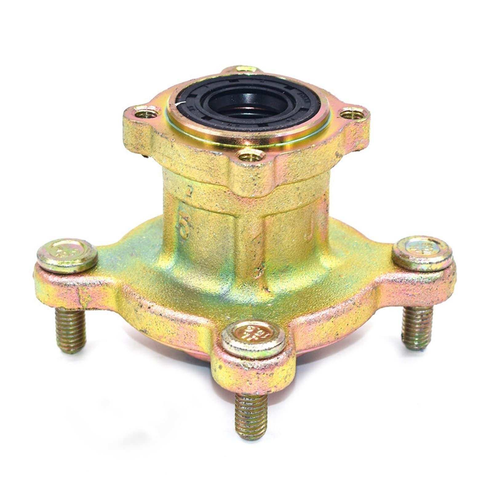 Vordere 17mm 4 Stifte Bremsscheibe Wheel Hub kompatibel mit 49cc 50cc 110cc 125cc 6 7 8 In-ch Wh-EEL Go Kart Buggy Karting EIN Fernseher Quad -Fahrradteile