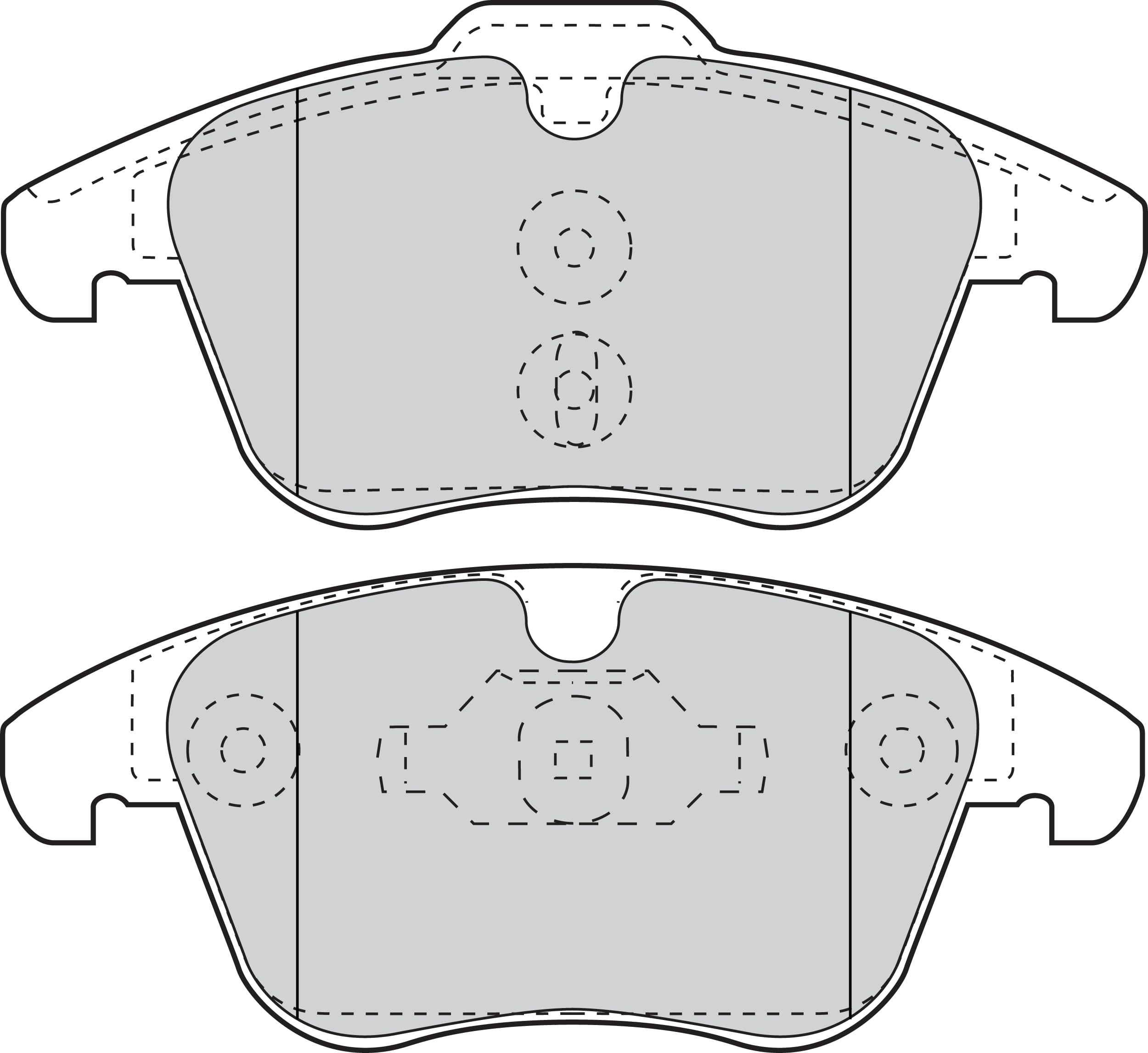 Valeo Jeu de 4 Plaquettes de Frein Essential 302124, Essieu Avant | Compatible avec: CITROËN C5 III, C5 III Break, PEUGEOT 407, 407 Coupe, 407 SW, 508 I, 508 SW I, 508 SW Kasten/Kombi
