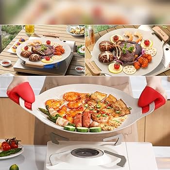 Amazon.co.jp: マルチグリドル 鉄板 IH/ガス/直火対応 直径30/33/36CM