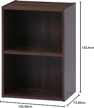 Amazon｜不二貿易 カラーボックス 収納ボックス 2段 幅42×奥行29×高さ