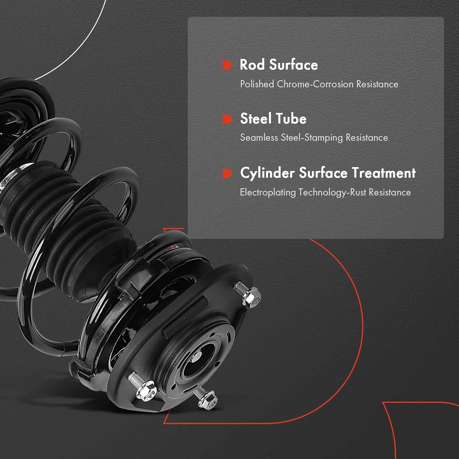 A-Premium Front Complete Strut & Coil Spring Assembly Compatible with Toyota Celica [GT] 2000 2001 2002 2003 2004 2005, 2-PC Set