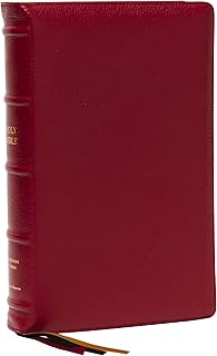 KJV Holy Bible: Large Print Single-Column with 43,000 End-of-Verse Cross References, Red Goatskin Leather, Premier Collect...