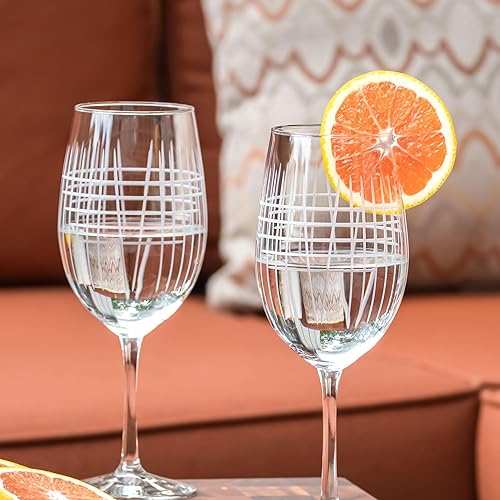 Miniatura 5 de Rolf Glass - Matchstick - Copas de vino multiusos de 18 onzas - Juego de 2 vasos sin plomo - Copas de vino grandes grabadas - Fabricado en los