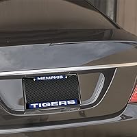 Vista 168 de Rico Industries NCAA Black Laser Cut Chrome Frame 12" x 6" Black Laser Cut Chrome Frame - Car/Truck/SUV Automobile Accessory