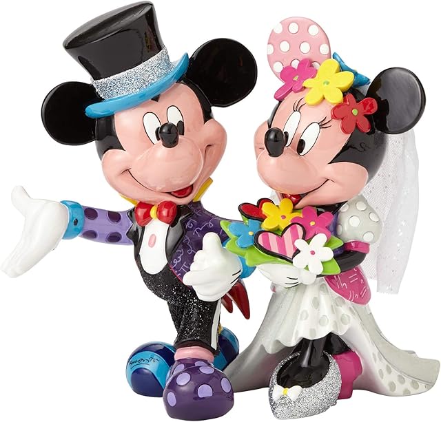 Border fine Arts Studio Disney Britto Mickey and Minnie Mouse Wedding Figurine, 200 x 160 x 190 cm