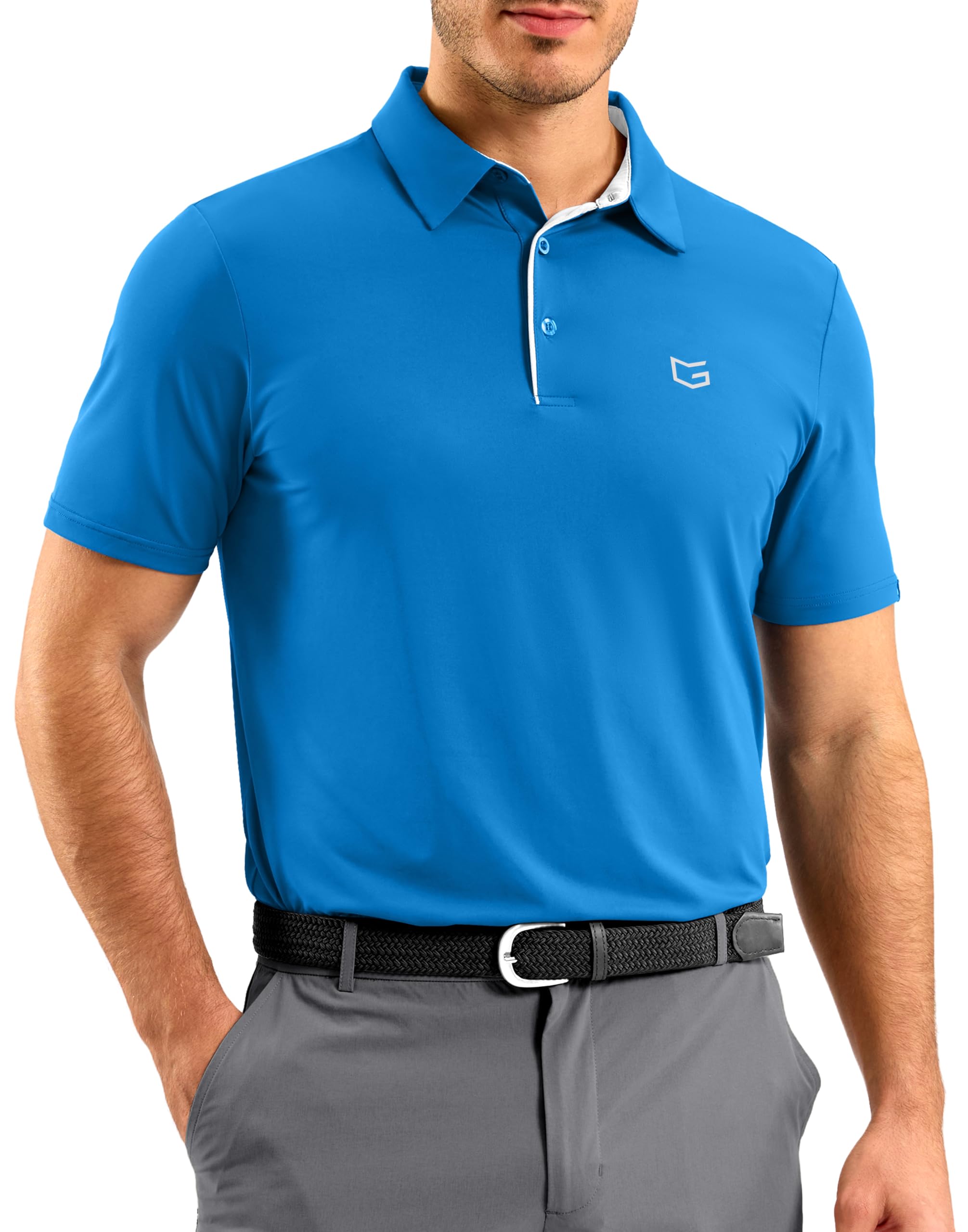 G Gradual Mens Golf Shirt Dry Fit Short Sleeve Polos Moisture Wicking Performance Polo Shirts for Men Athletic Tennis Casual — view 9