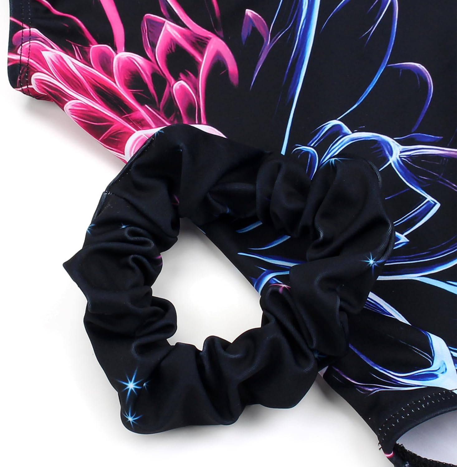 MODAFANS Gymnastics Leotards for Girls Sparkly Dance Unitards Biketards Black Activewear for Girls 4-13Years - Image 3