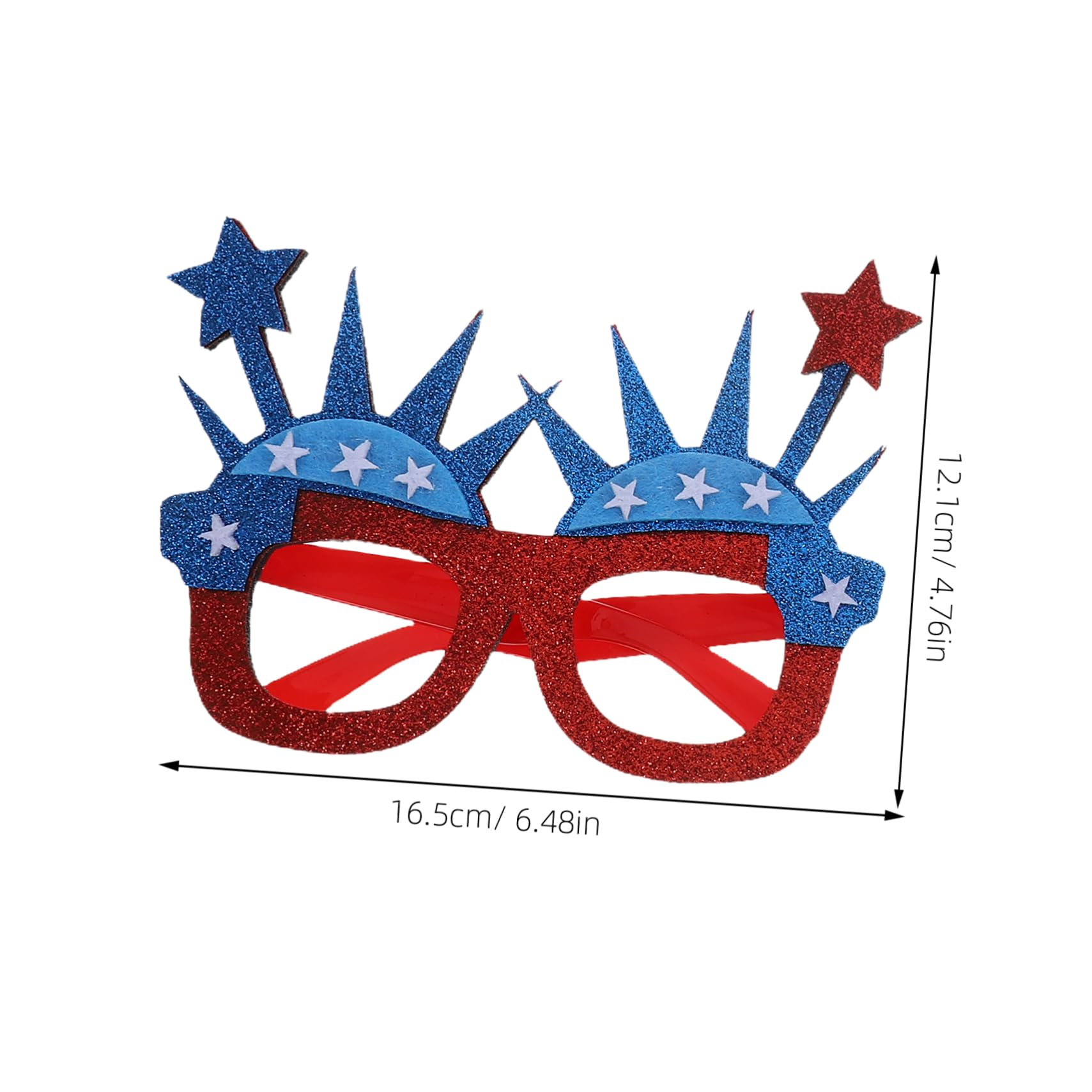 Amosfun 3Pcs Patriotic Independence Day Sunglasses Set Fun Themed Party Glasses for Adults Eye Catching Accessories for Celebrations Flag Design