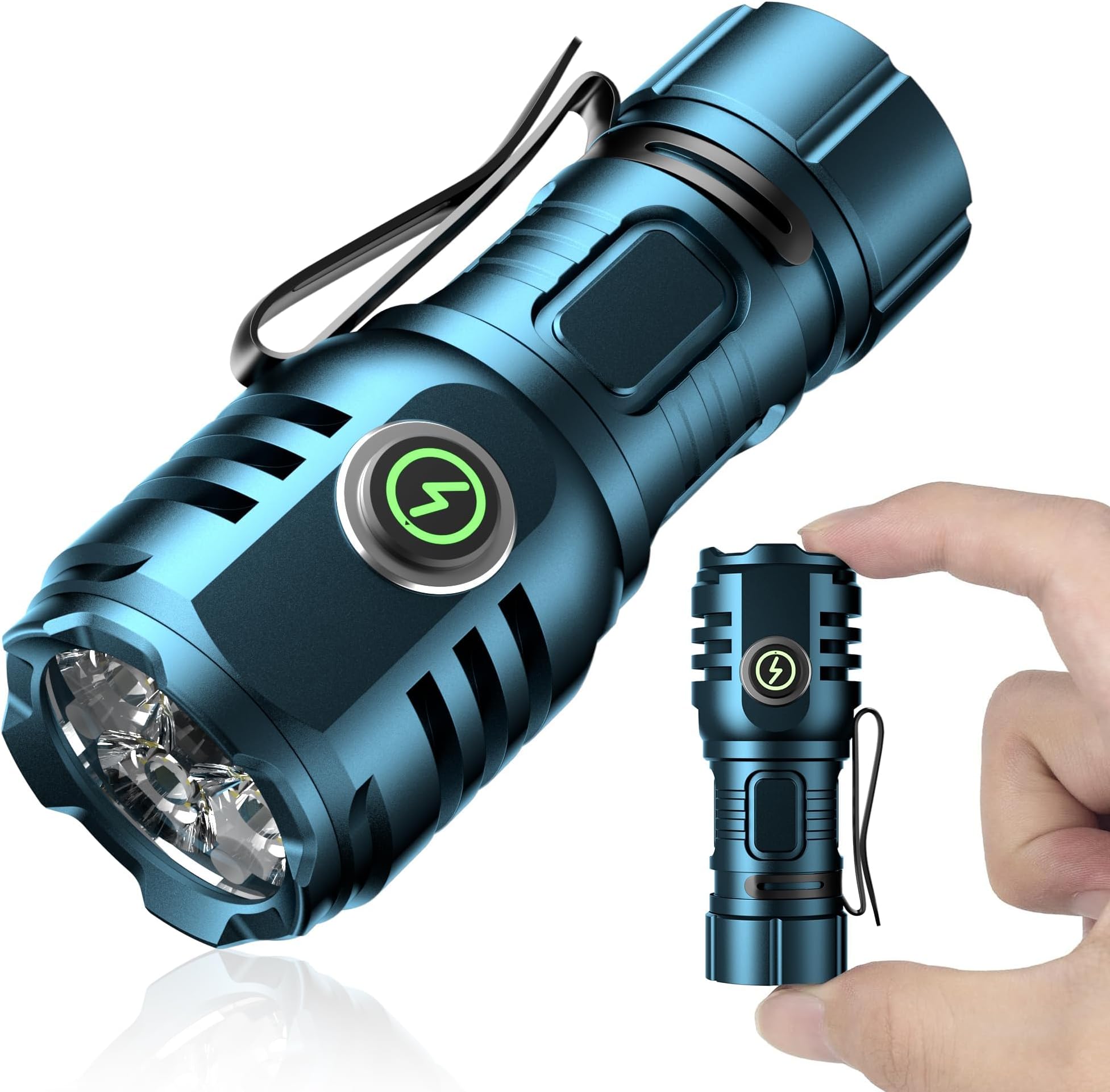 Amazon.co.jp: 【2024新登場 強化版】LED 懐中電灯 EDC 小型 軽量 ハンディライト 高輝度 USB充電式 フラッシュ ...