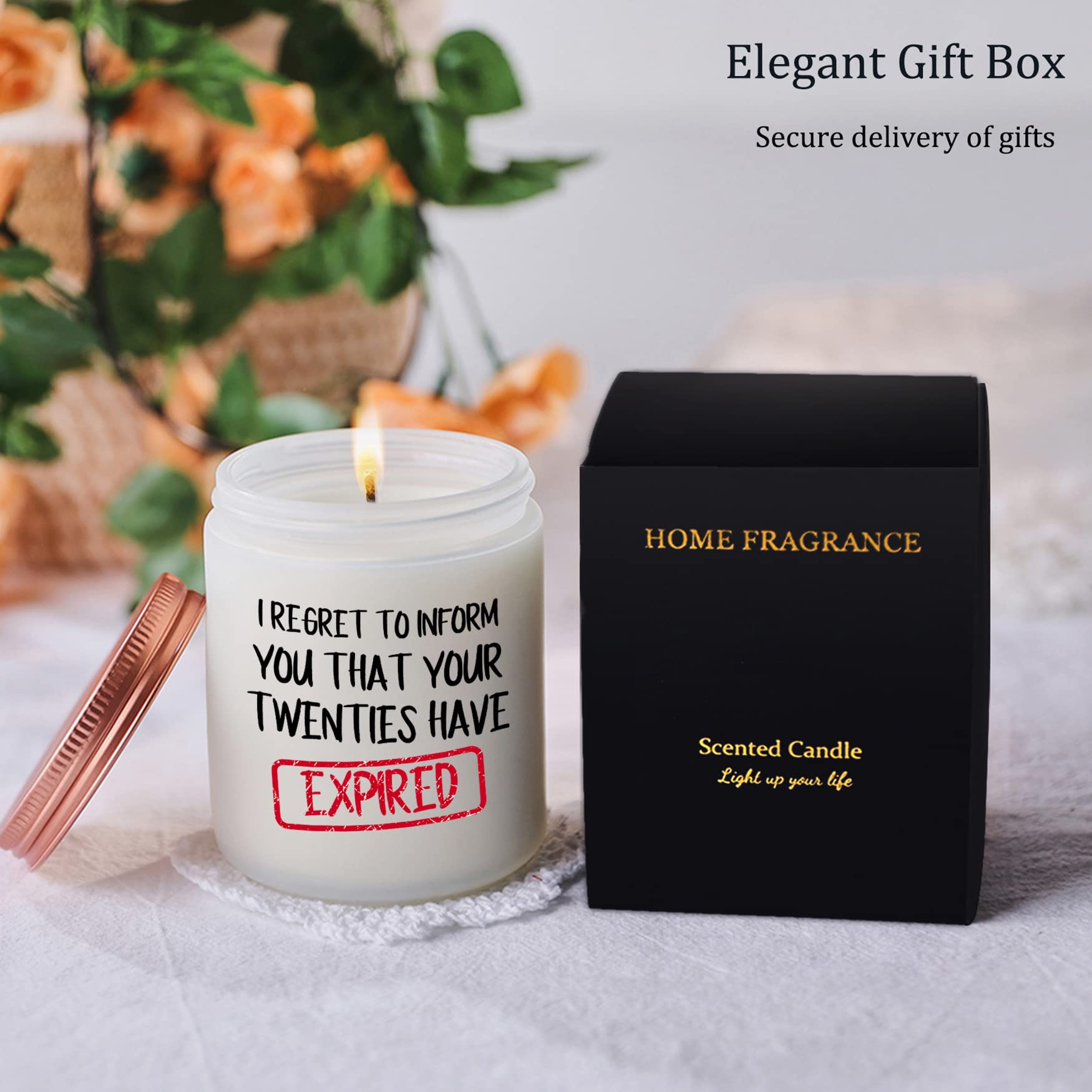 Vela Perfumada De Lavanda Para 30 Cumpleaños - Regalo Divertido Y Único, Quema +50 Horas