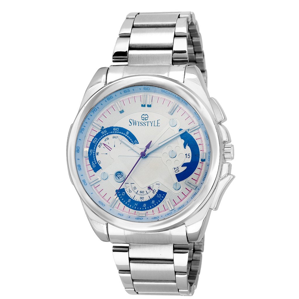 SWISSTYLE SS-GR647-WHT-CH Mens White Analogue Watch (B01LYMVKOH) Amazon Price History, Amazon Price Tracker