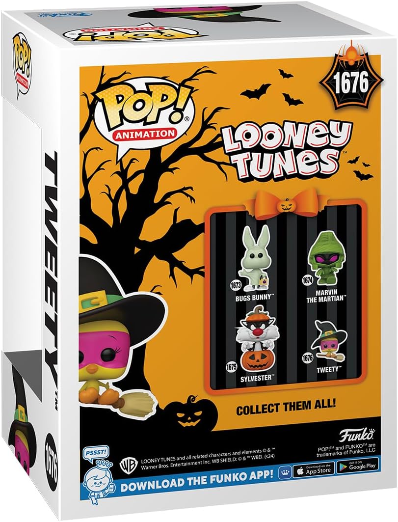 Funko POP! Animation: Tweety Bird - (Witch​) - Looney Tunes - Collectable Vinyl Figure - Gift Idea - Official Merchandise - for Kids & Adults - Horror Fans - Model Figure for Collectors