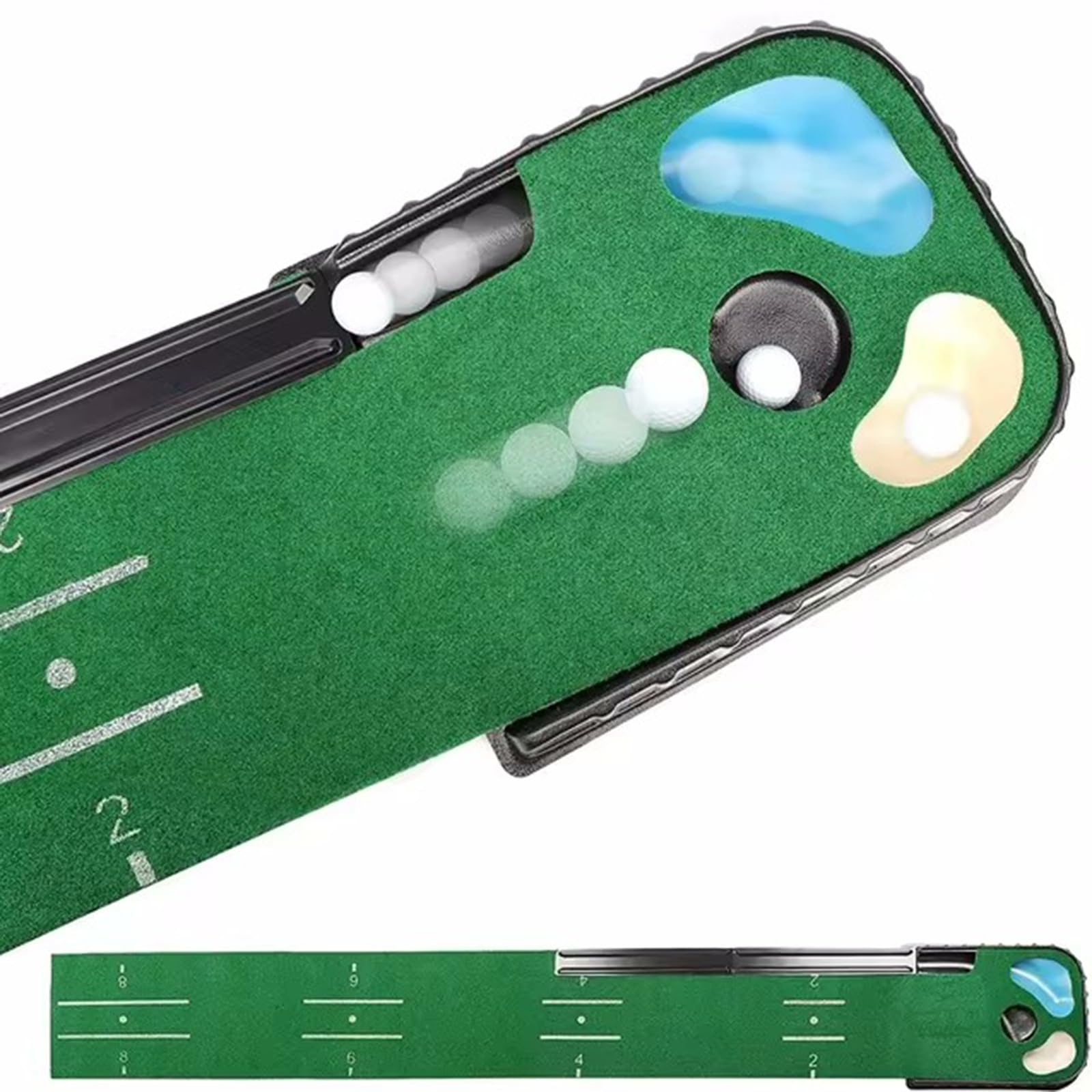 Tapis d'entraînement de golf à la maison pour s'exercer au putting entre collègues au bureau