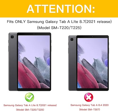 Miniatura 2 de Rantice Samsung Galaxy Tab A7 Lite - Funda para niños de 87 pulgadas 2021 Samsung A7 Lite con soporte a prueba de golpes resistente y resistente