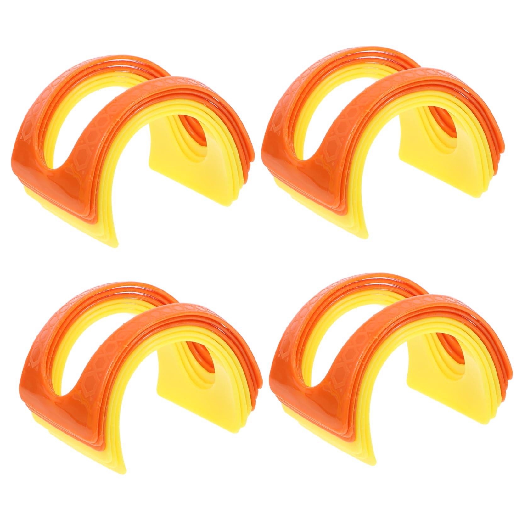 TIDTALEO 24 Pcs Taco Rack Wave Shape Holders Plastic Food Storage Rack for Restaurant Cafe