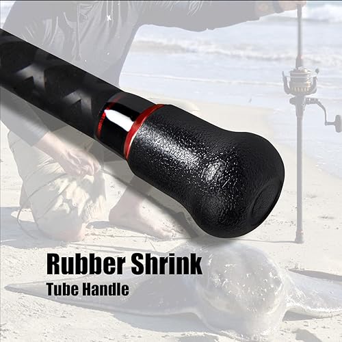 Vista 6 de Fiblink - Caña para pescar portátil con 2 o 4 piezas giratorias de grafito