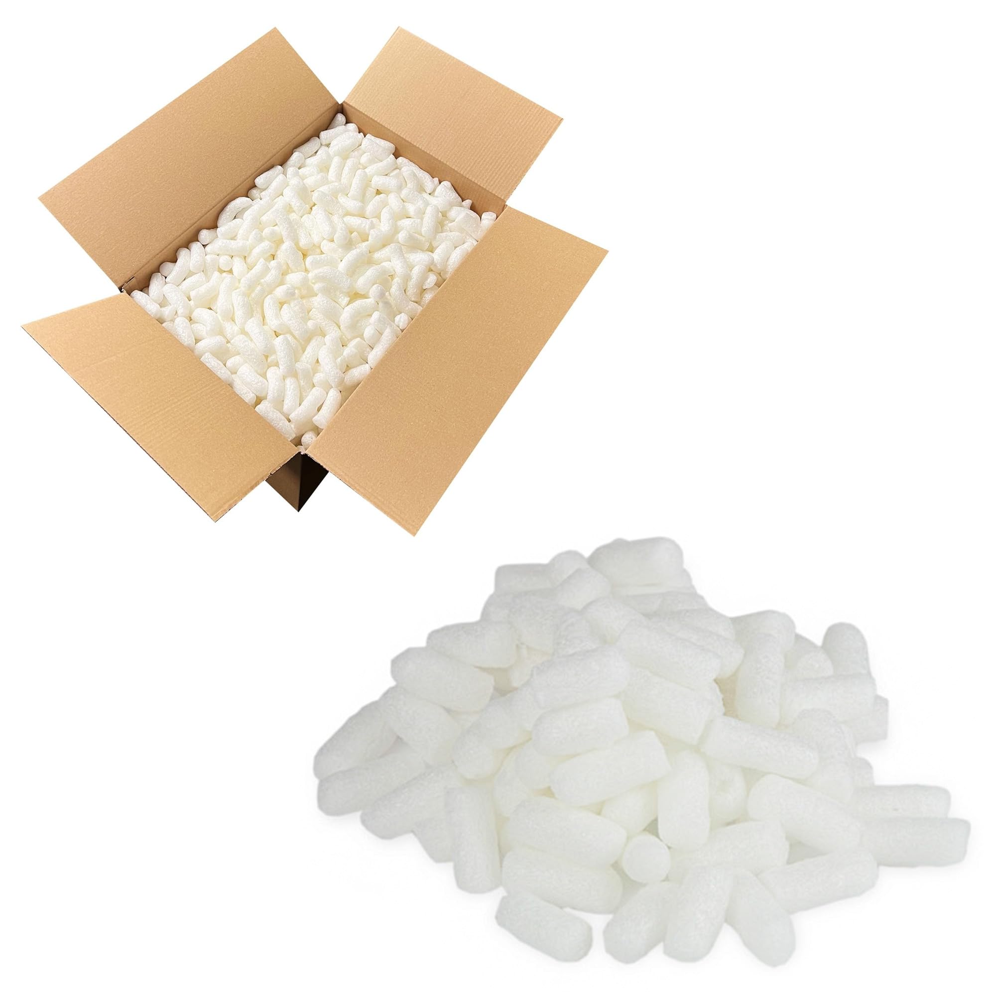 Biodegradable Eco-Flo Packing Peanuts 1.5 Cubic Ft Protective Void Filler