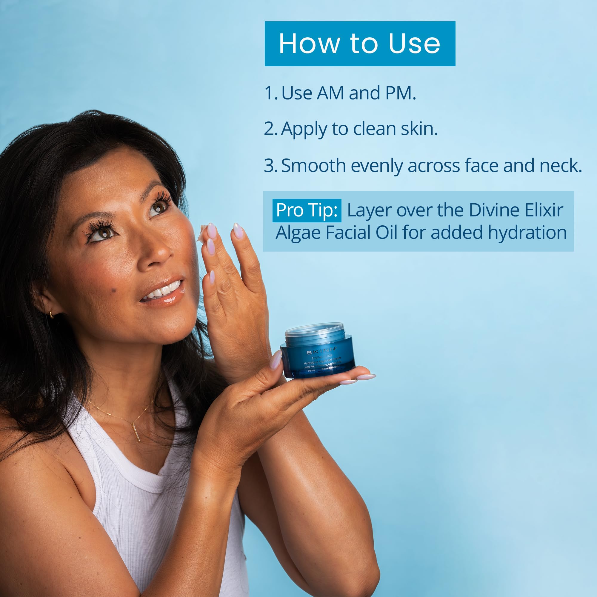 Amazon.com: SKINN Divine Elixir Algae Gel Cream Moisturizer for