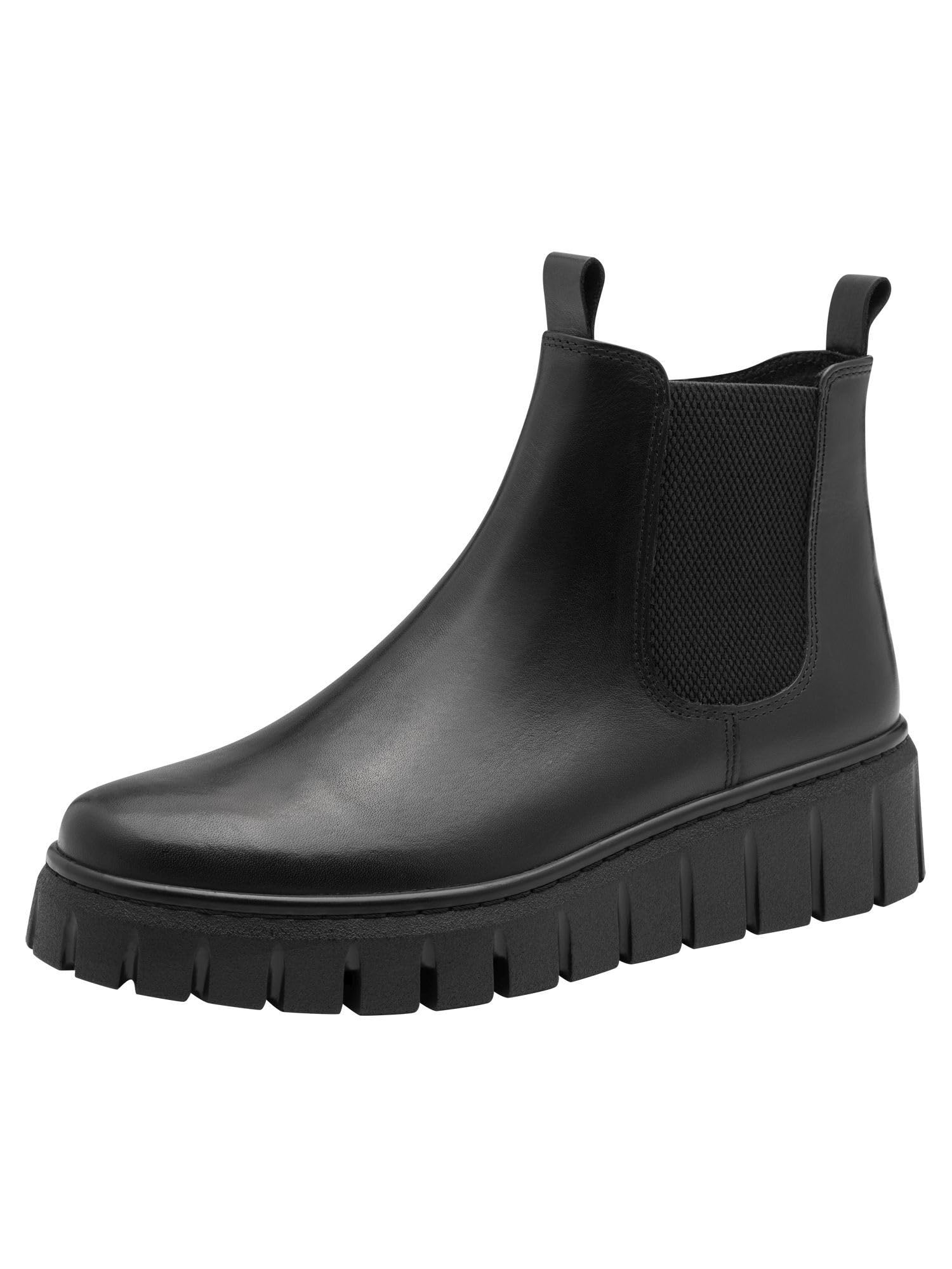 MARCO TOZZI Damen Chelsea Boots aus Leder Plateau