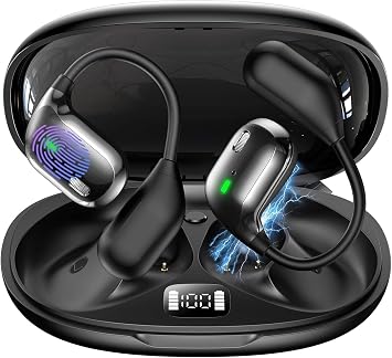 AI Real-Time Translation Earbuds | 2026 AI Translator Device with 144 Languages for iOS/Android | 3 in 1 Wireless Earbuds for Travel/Business/Learning Black
