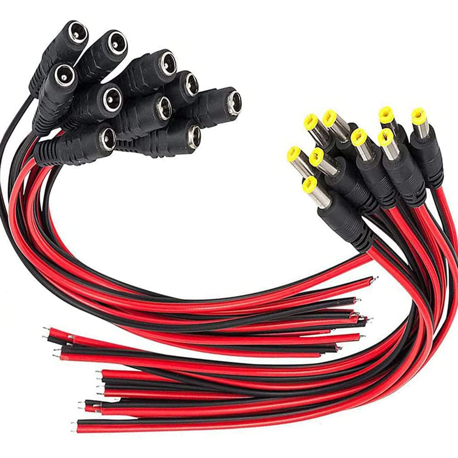 Buy VANDESAIL DC Power Connection Cable 10 Pairs 2.1mmx 5.5 mm Male