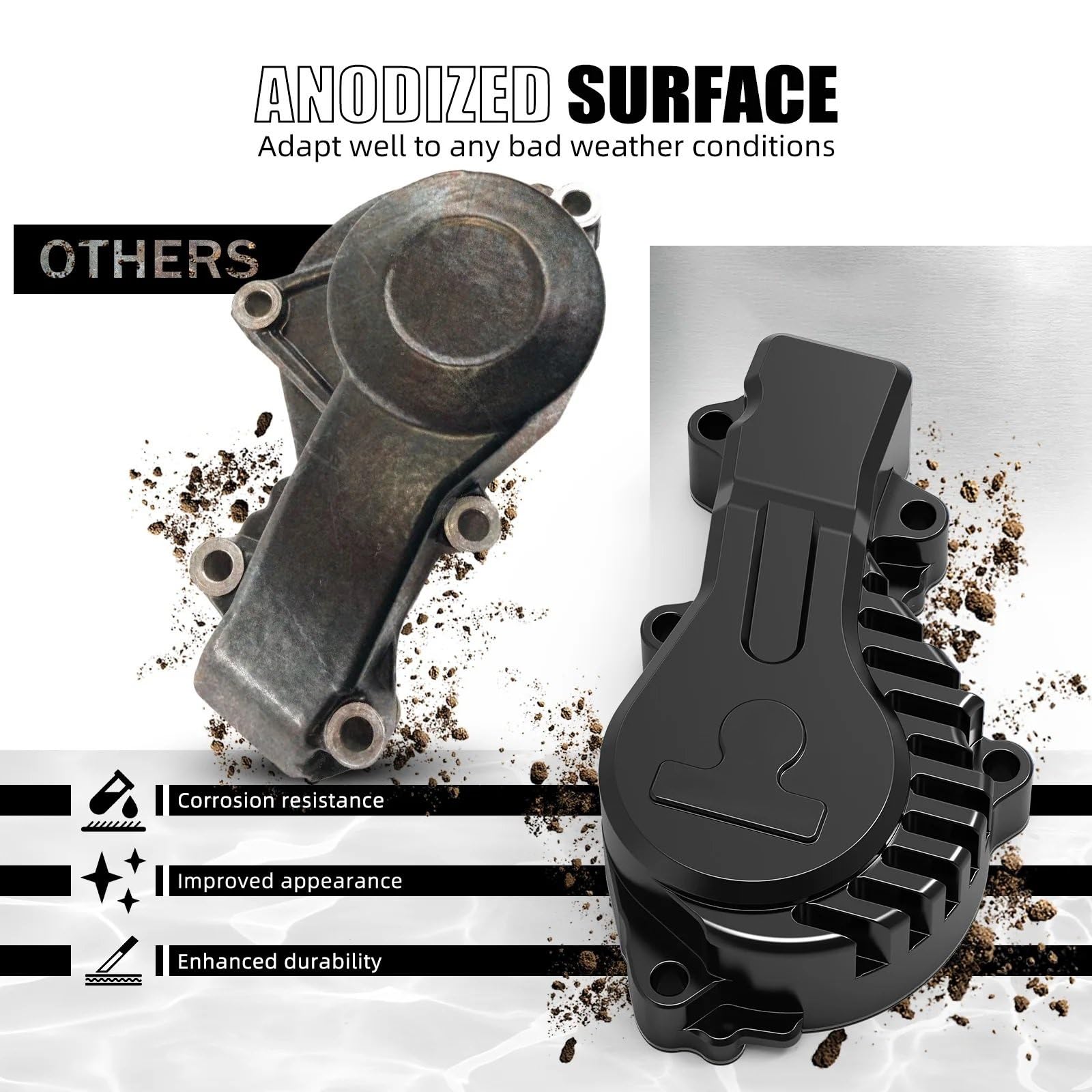 Części motocyklowe Zespół pompy Pasuje do KTM 690 pasuje do Enduro R 2009-2025 690 SMCR 2012 2025 pasuje do Husqvarna 701 SM 701 pokrywa pompy wody(Blue)
