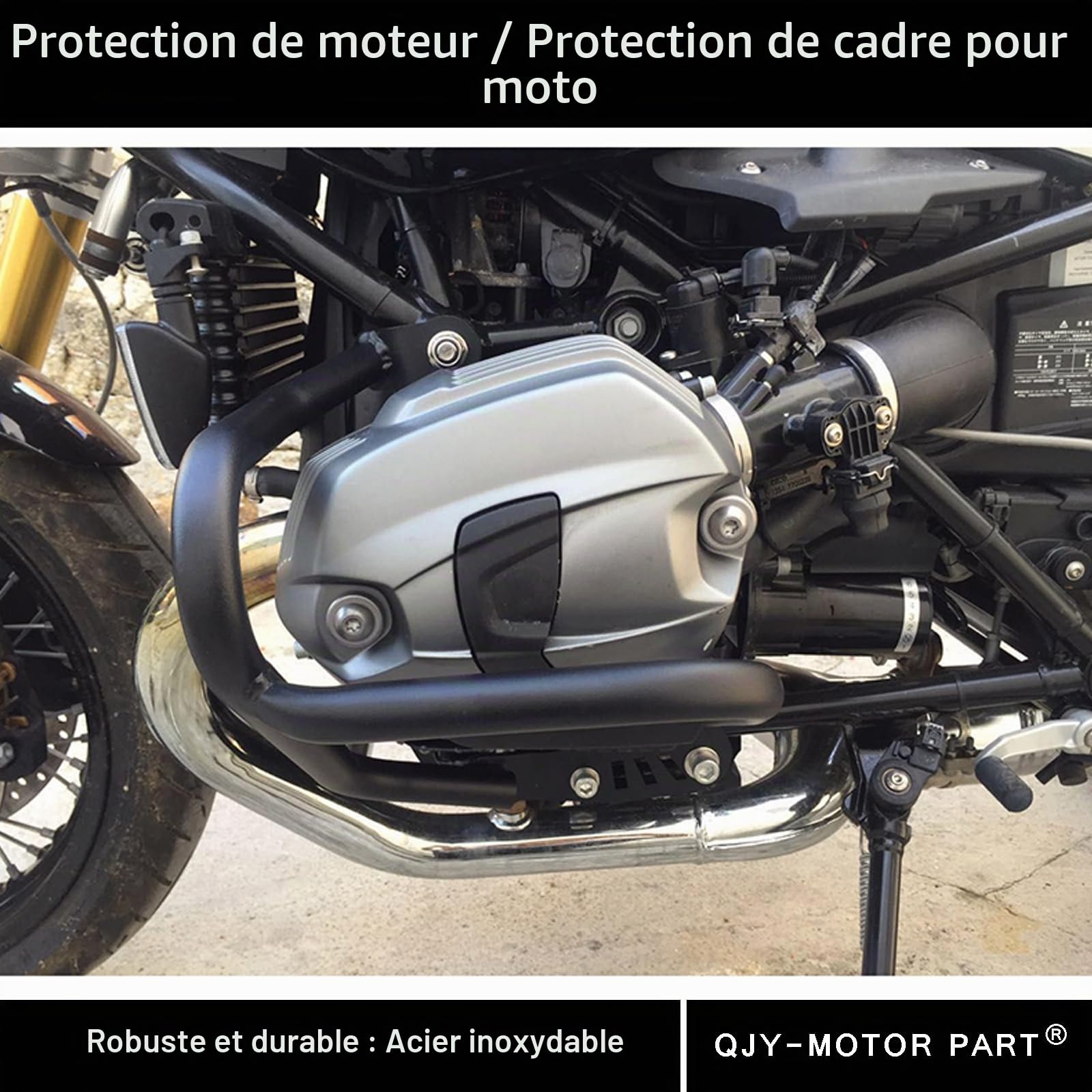 R-NINE-T 2014-2025 Crash Bars Moto Pare-Chocs Moteur Cadre barre de Protection pour B&M-W R nineT Pure Racer Scrambler Urban G/S 2014-2021 2022 2023 2024 2025