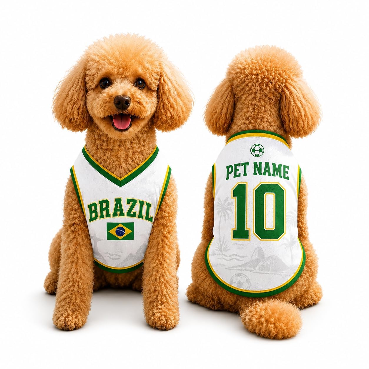 Custom Dog Football Jersey with Name Number Logo, Personalised 2026 Pet Jersey, Breathable Quick Dry T-Shirt for Small Medium Large Dogs, Gift for Fans