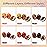 GAOY Jelly Tortoise Brown Gel Nail Polish Set, 6 Transparent Colors Dark Red Orange Pumpkin Soak Off UV Light Cure Gel Polish Kit for Salon and Nail Art DIY at Home