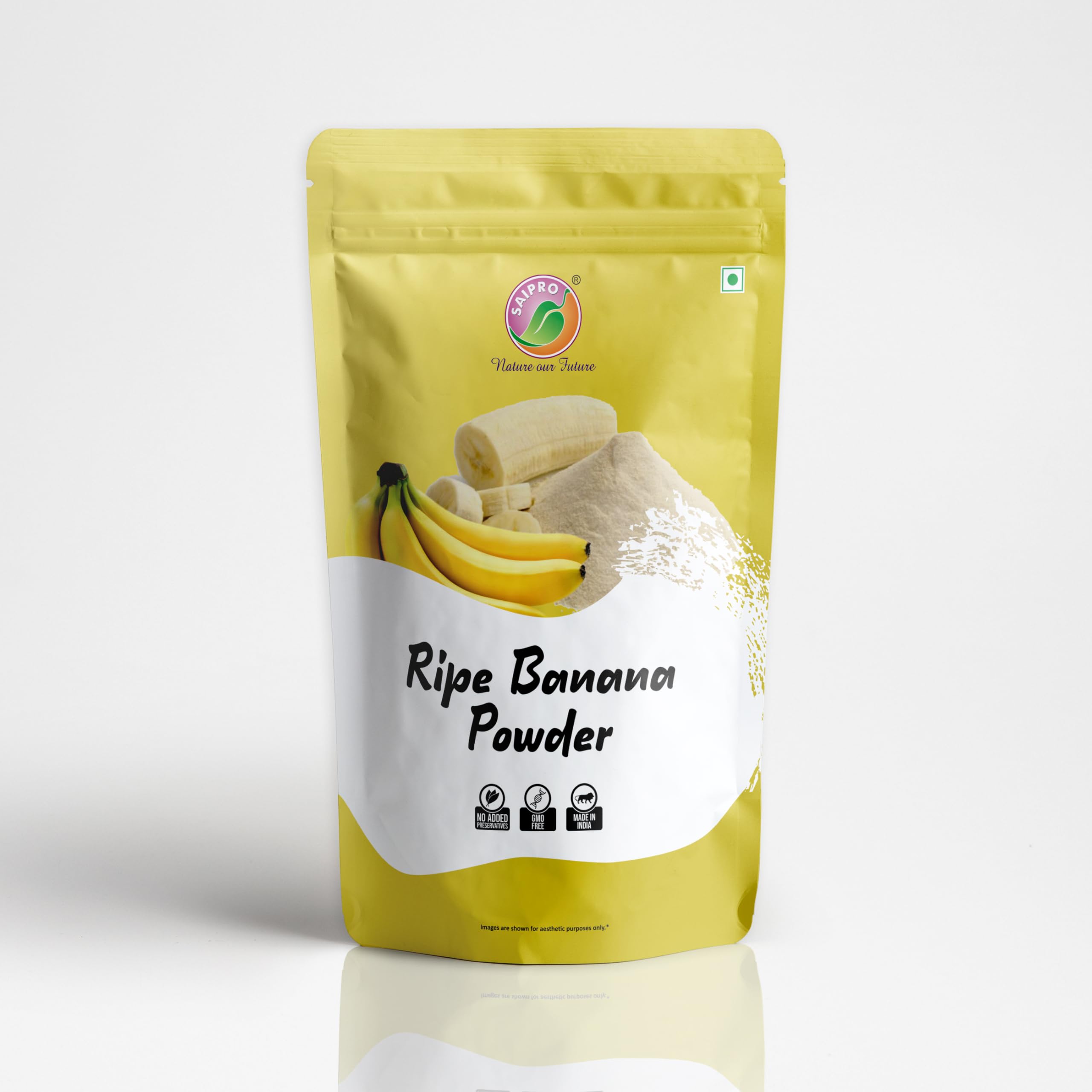 Saipro Ripe Banana Powder 200 Gm, for South Koreans Banana Milk For Baby food, For Food| Juice| Smoothie| Ingredient in beverages, cooking,baking, cosmetics, all natural No added Sugar | No Preservatives