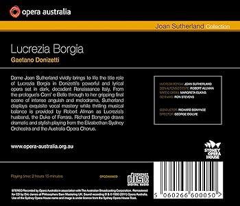 Amazon.co.jp: ドニゼッティ:歌劇「ルクレツィア・ボルジア