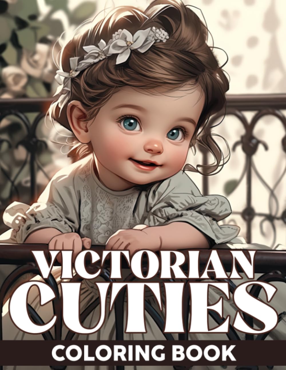 Victorian Cuties Coloring Book: Charming Victorian Children Coloring Pages with Grayscale Illustrations Special Gift For All Ages Fun & Relaxation